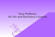 Tony robbins 60 life and business lessons / Credit: MYLA SUMIDO (myladiane@gmail.com)