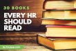 30 Books Every HR Professional Needs To Read