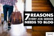 7 Reasons Every Job Seeker Should Blog