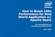 How to Boost 100x Performance for Real World Application with Apache Spark-(Grace Huang and Jiangang Duan, Intel)
