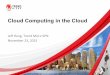 Cloud Computing in the Cloud (Hadoop.tw Meetup @ 2015/11/23)