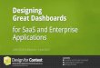 Designing Great Dashboards for SaaS and Enterprise Applications