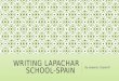 Writing lapachar school Spain