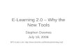 E-Learning 2.0 ï¿½ Why the New Tools