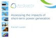 Kieran Laxen - Assessing the impacts of short-term power generation - DMUG17