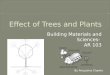 Passive Cooling Effects of Trees and Plants on Buildings