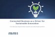 Connected Business as a Driver for Sustainable Innovation