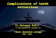 Complications of teeth extraction