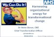 Harnessing organizational energy for transformational change by Helen Bevan 6 June 2016