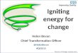 Igniting energy for change