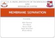 Membrane separation (osmotic)