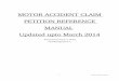 Motor Accident Claim Petitions (MACP) Reference Manual Updated upto March 2014