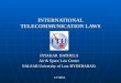 International Telecommunication Laws-PPT