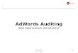 AdWords Auditting - Best Practices & Tools