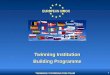 TWINNING COORDINATION TEAM EUROPEANUNION EUROPEAN UNION 1 Twinning Institution Building Programme