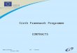 Megan Richards 6FP - Contract 18 March 2003 Sixth Framework Programme CONTRACTS
