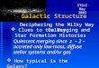Galactic Structure STScI May 2003 Clues to the Mergingand Star Formation Histories  Clues to the Merging and Star Formation Histories How typical is the