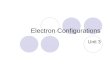 Electron Configurations Unit 3. What are electron configurations? According to the wave mechanical model, the electrons in an atom move around in the