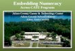 Embedding Numeracy Across CATE Programs Aiken County Career & Technology Center Aiken County School District Aiken, South Carolina