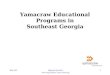 May 2001Raymond Greenlaw Armstrong Atlantic State University 1 Yamacraw Educational Programs in Southeast Georgia
