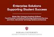 Enterprise Solutions Supporting Student Success Megan May, Enterprise Academic Software David Goodrum, Instructional Technology Systems and Services Lynn