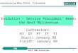 TMN Evolution - Service Providers’ Needs for