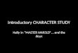 Introductory CHARACTER STUDY Hally in “MASTER HAROLD”… and the Boys