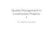 Quality Management in Construction Projects 1