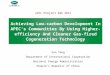Achieving Low-carbon Development In APEC’s Communities By Using Higher-efficiency And Cleaner Gas-fired Cogeneration Technology Sun Yang Department of