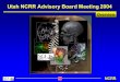 NCRR Overview Utah NCRR Advisory Board Meeting 2004