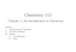 Chapter 1: An Introduction to Chemistry