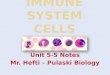 Unit 5-5 Notes Mr. Hefti – Pulaski Biology. Type of cellFunctionLocation MacrophageIngests pathogensSpleen, lungs, blood NeutrophilEngulfs / destroys