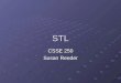 STL CSSE 250 Susan Reeder. What is the STL? Standard Template Library Standard C++ Library is an extensible framework which contains components for Language