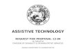 INDIANA DEPARTMENT OF ADMINISTRATION ASSISTIVE TECHNOLOGY REQUEST FOR PROPOSAL 13-94 on behalf of DIVISION OF DISABILITY & REHABILITATIVE SERVICES