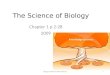 The Science of Biology Chapter 1 p 2-28 2009 1Biology 2009 Scientific Method