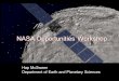 Hap McSween Department of Earth and Planetary Sciences NASA Opportunities Workshop