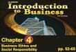 Business Ethics and Social Responsibility Chapter 4 pp. 52-65