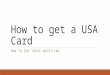 How to get a USA Card HOW TO USE TRACK WRESTLING