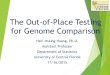 The Out-of-Place Testing for Genome Comparison Hsin-Hsiung Huang, Ph.D. Assistant Professor Department of Statistics University of Central Florida 11/16/2015