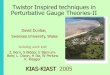 Twistor Inspired techniques in Perturbative Gauge Theories-II including work with Z. Bern, S Bidder, E Bjerrum- Bohr, L. Dixon, H Ita, W Perkins K. Risager