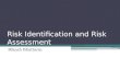 Risk Identification and Risk Assessment