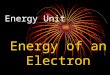 Energy Unit Energy of an Electron. The Wave-like Electron Louis deBroglie The electron propagates through space as an energy wave. To understand the atom,