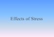 Effects of Stress. Stress The process by which we perceive and respond to certain events, called stressors, that we appraise as threatening or challenging