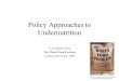 Policy Approaches to Undernutrition Text adapted from The World Food Problem Leathers and Foster, 2009  Toward-Undernutrition/dp/1588266389