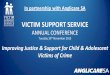VICTIM SUPPORT SERVICE ANNUAL CONFERENCE Tuesday 10 th November 2015 Improving Justice & Support for Child & Adolescent Victims of Crime In partnership