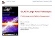 GLAST LAT ProjectMonthly Status Review – December 15, 2003 GLAST Large Area Telescope: Performance & Safety Assurance Darren Marsh SLAC Performance & Safety