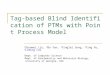 Tag-based Blind Identification of PTMs with Point Process Model 1 Chunmei Liu, 2 Bo Yan, 1 Yinglei Song, 2 Ying Xu, 1 Liming Cai 1 Dept. of Computer Science