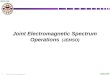 Joint Electromagnetic Spectrum Operations (JEMSO)