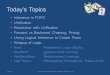 Today’s Topics 11/24/15CS 540 - Fall 2015 (Shavlik©), Lecture 26, Weeks 12 & 131 Inference in FOPC Unification Resolution with Unification Forward vs Backward
