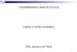 TRANSMISSION LENGTH STATUS HAROLD YEPES-RAMIREZ IFIC, January 12 th 2010 1